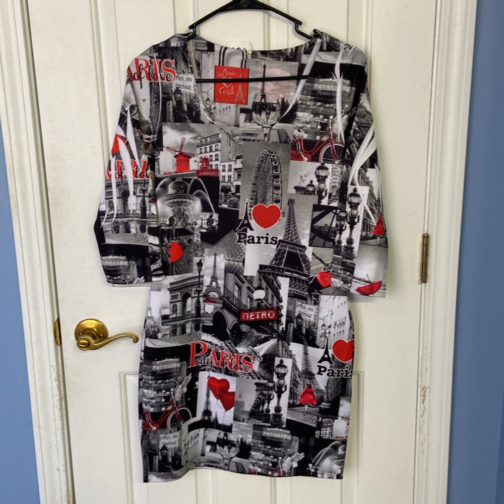 🔥4/$20 I ❤️ Paris Dress